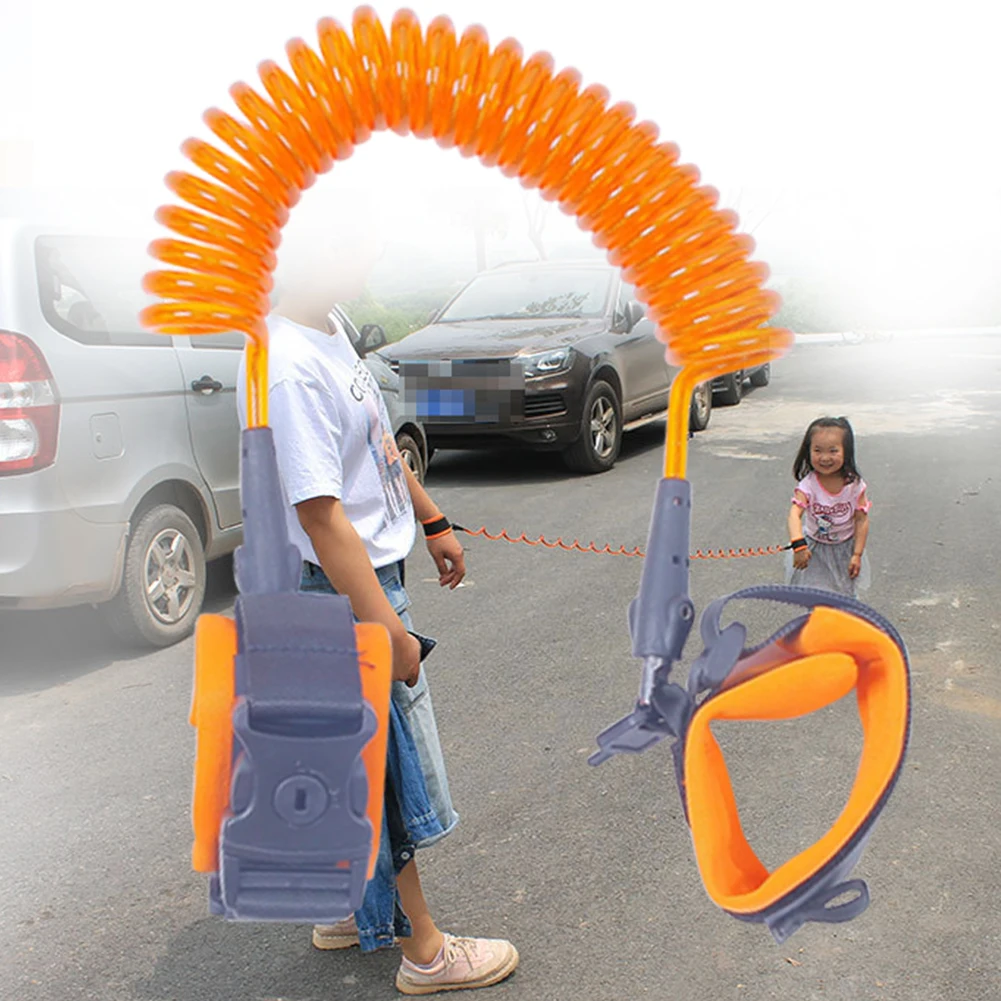 Поводок для безопасности на открытом воздухе с вращающейся тягой эластичный поводок для детей простой в использовании портативный поводок для запястья супермаркета против потери