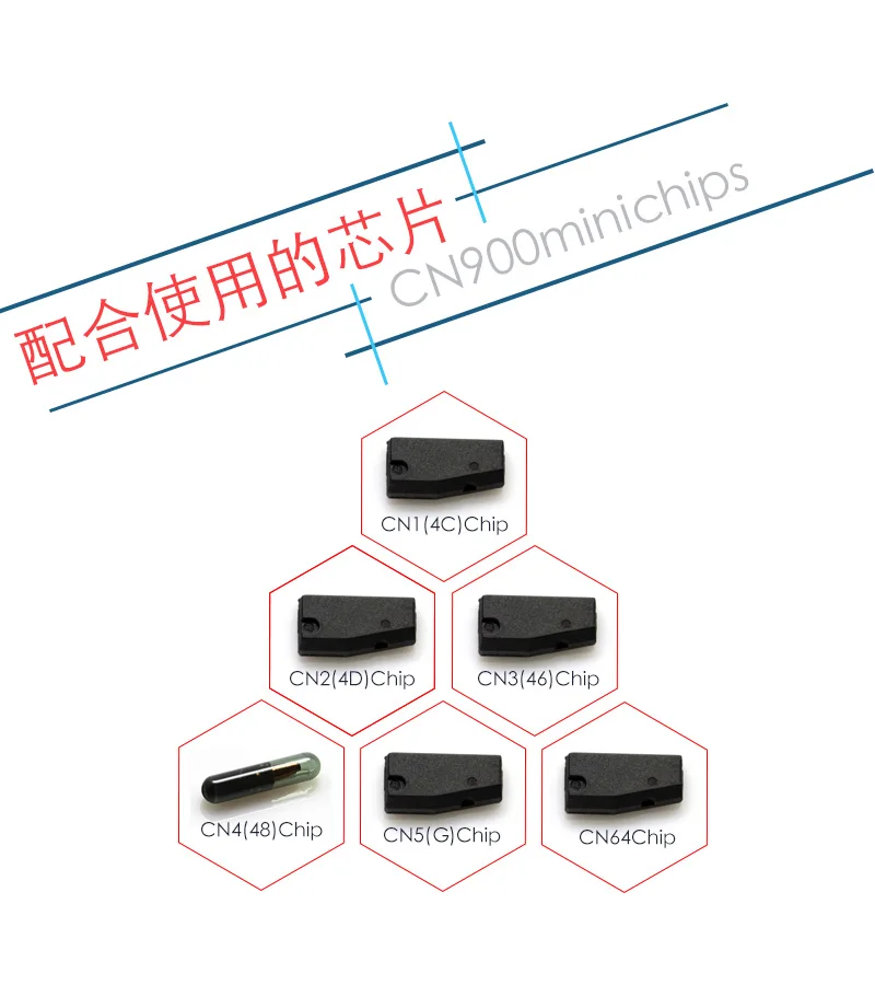 Keyforkesswarehouse900 supporto per dispositivo programmatore chiave Mini Transponder per sette lingue Mini warehouse900 per chip 4C 46 4D 48 G -