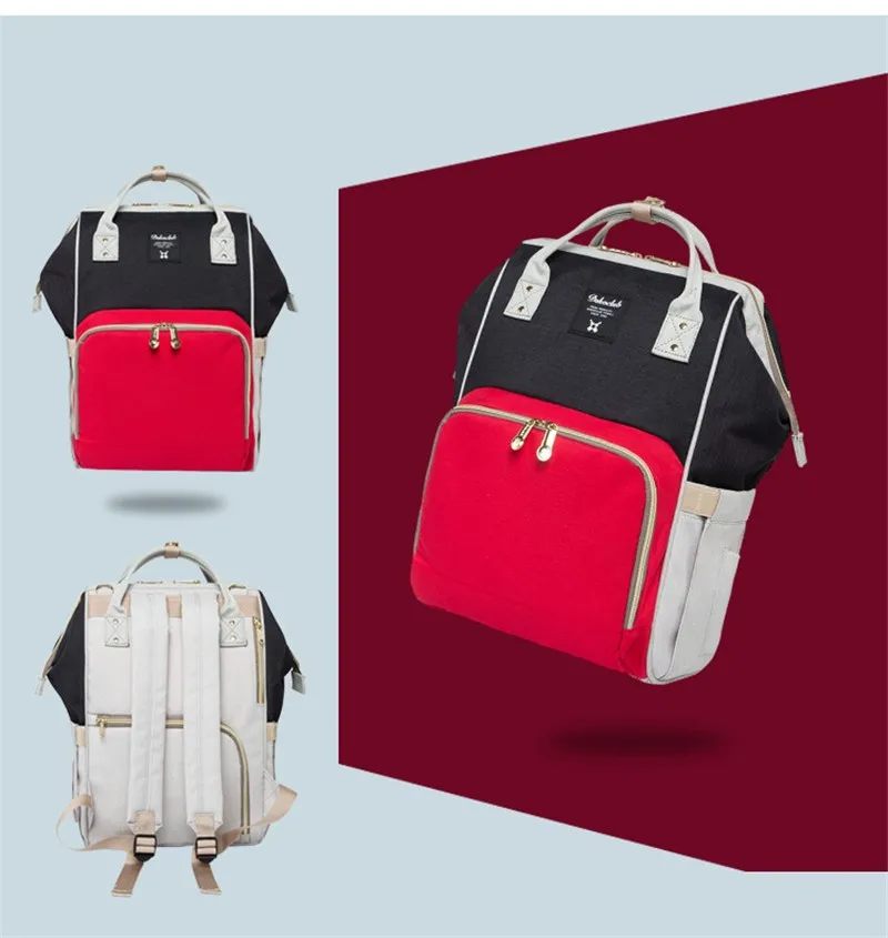 20L Capacity Oxford Korean Style Out Travel Storage Bags Plain Soft Handle Patchwork Hit Color Backpack Free Shipping Hot!28