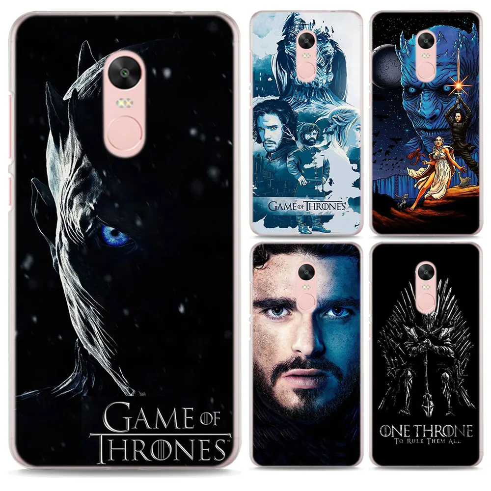 

Game of Throne poster Pattern Transparent hard Case Cover for Xiaomi Mi A1 A2 5X 6X 8 8SE for Redmi 6 6A 5 5A Note 4 4X
