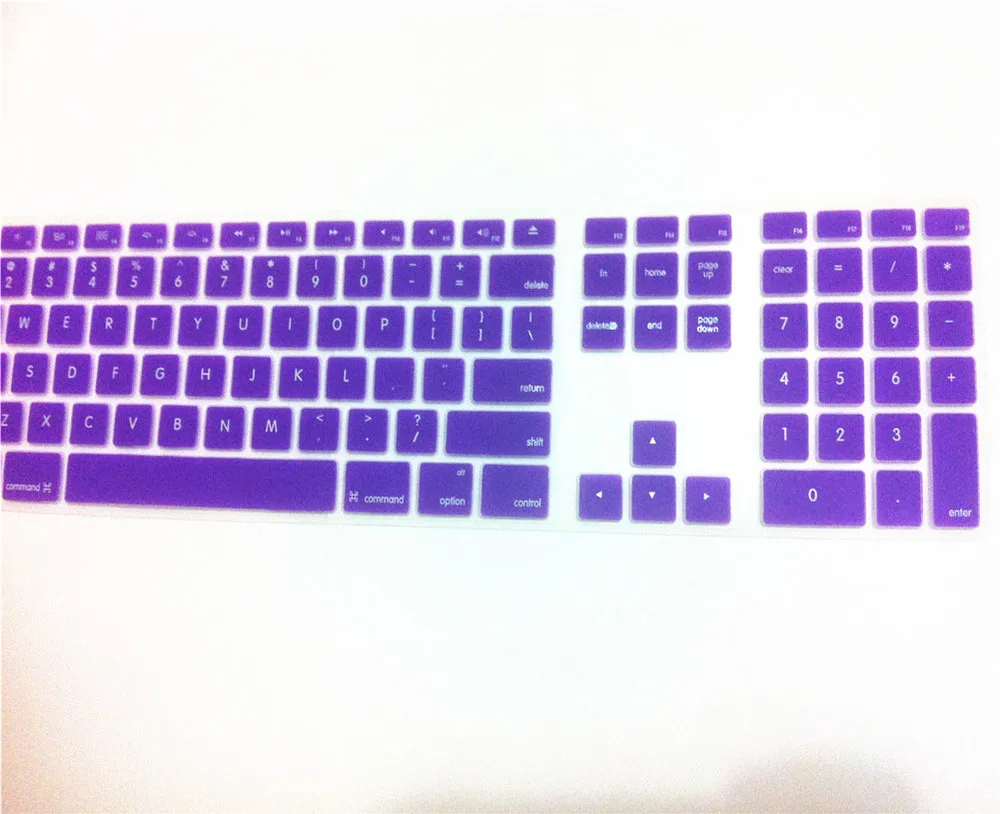 

Computer Desktop Color Silicone keyboard Cover Skin Protector with a numeric keypad for Apple iMac G5/G6