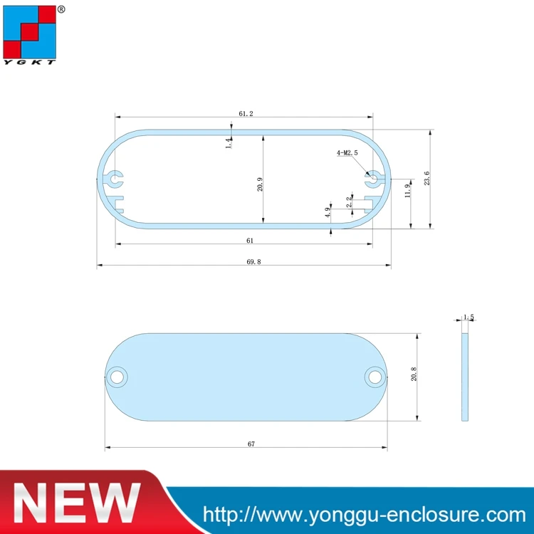YGK 014 (WxH L) 69 8*23 6 110 мм конкурентоспособная цена круглые экструдированные