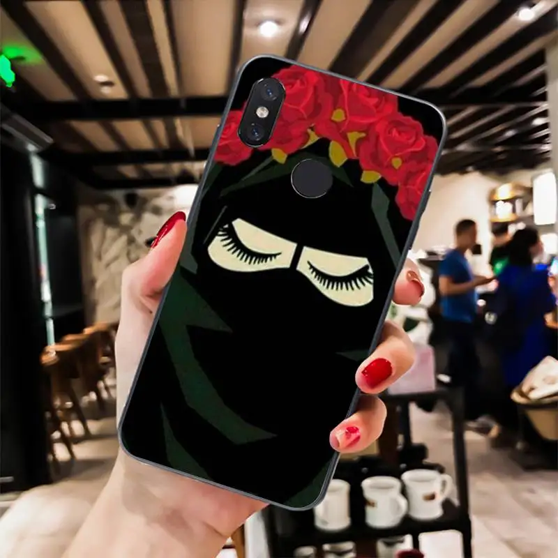 Oriental Woman In Hijab Face Muslim Islamic Gril Eyes Phone Case