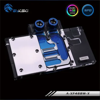 

Bykski Full Cover GPU Water Block For VGA XFX R9 RX480 R9 RX470 Wolf Graphics Card A-XF48BW-X