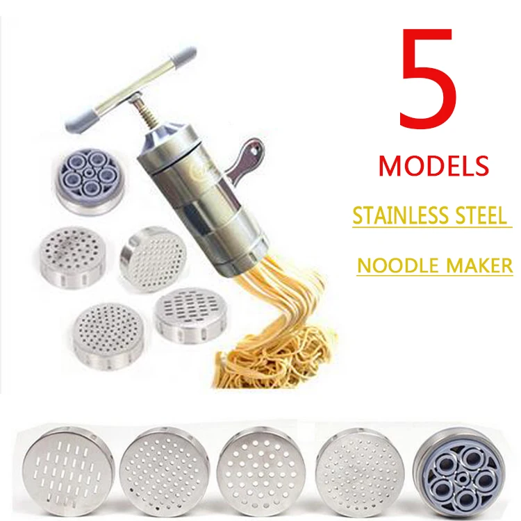 Stainless Steel Noodle Maker equipment With 5 Models noodle cutter