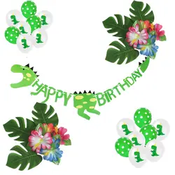 Реквизит Динозавр для вечеринки динозавр бумажный шарик гирлянда на день рождения детей, мальчика вечерние украшения Юрского мира джунгли