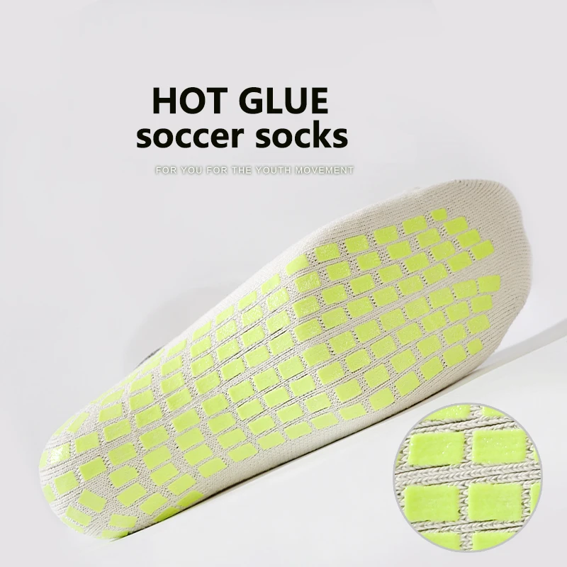 Brothock Football anti-skid socks men's sports socks thick towel bottom hot glue Tube anti-skid soccer sweat-absorbing