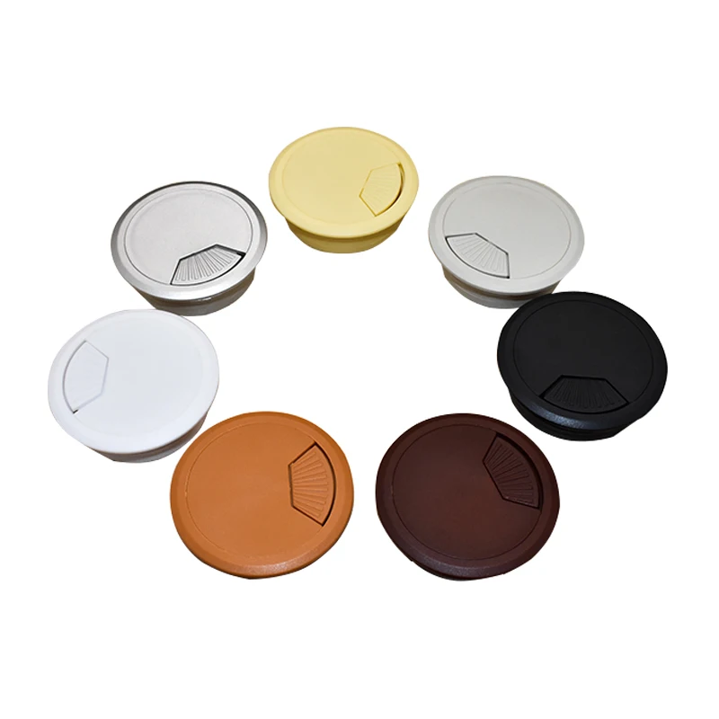 5Pcs 70mm Dia Round Grommet Cable Hole Covers ​Mounting Hole 60mm for Computer Desk