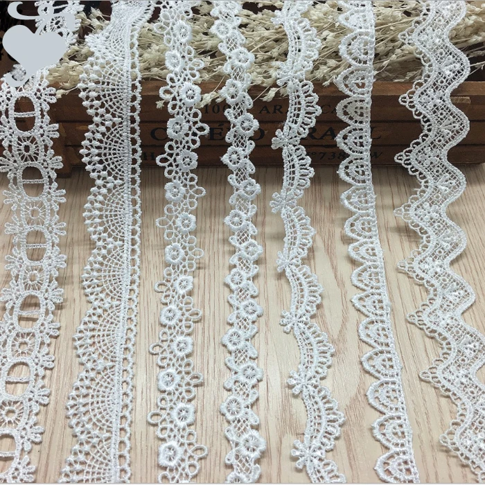 

white Lace Ribbon DIY Sew Apparel Accessories Handmade Trims Wedding birthday party Scrapbook necklace Decoration