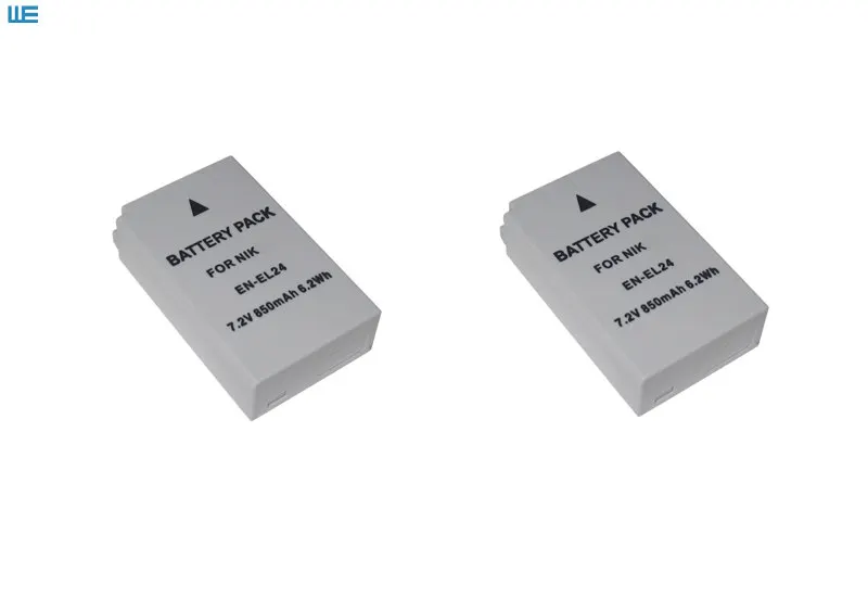 

2pcs/Lot EN-EL24 ENEL24 EL24 Battery for Nikon 1 J5 1J5 DL18-50 DL24-85 Mirrorless Cameras.