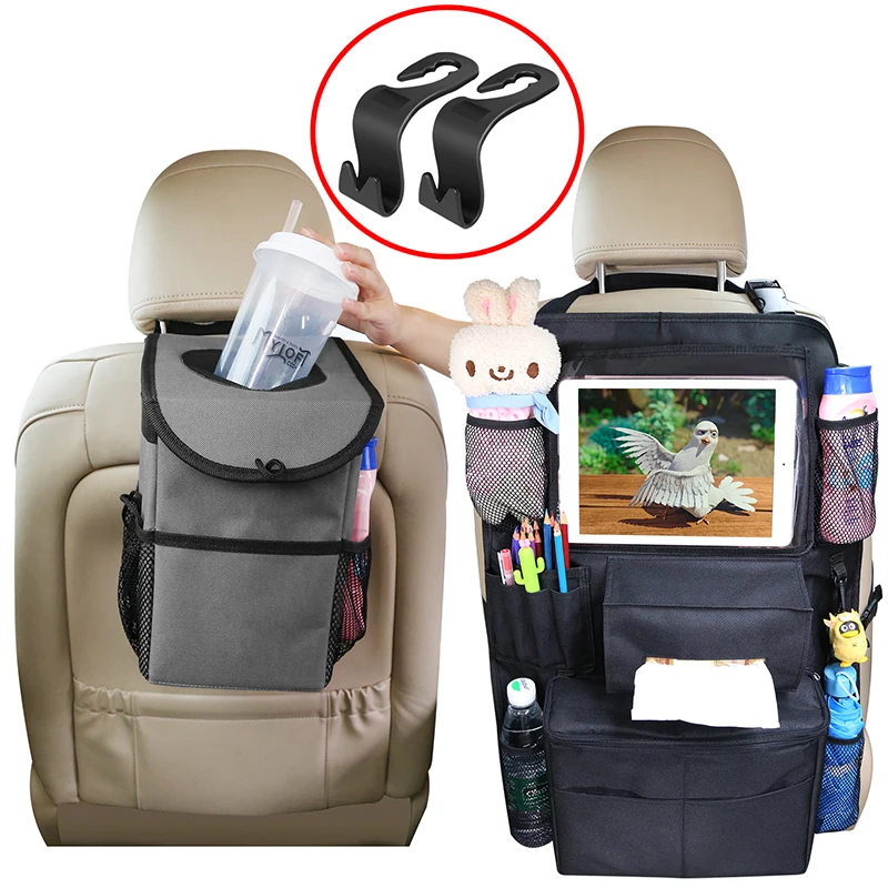 Car Seat Storage Bag Organizer Hanging bags Car Trash Can Dustbin