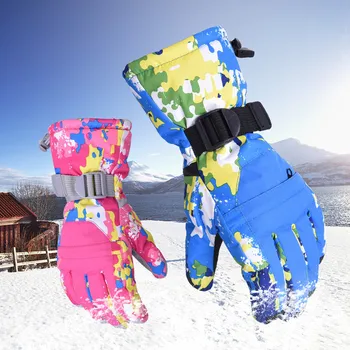 New Women Men Ski Gloves Snowboard Snowmobile Motorcycle Riding Mountain Children Winter Snow Gloves Windproof Waterproof Unisex new men s ski gloves snowboard gloves motorcycle riding winter children ski gloves windproof waterproof unisex snow gloves