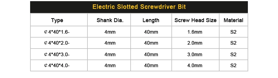STLRENDA 10 шт. магнитные прорези отвертки Биты 40 мм S2 стали с прорезями головки бит 4 мм Круглый хвостовик с одной головкой отвертка инструменты