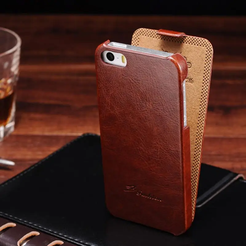 Buy Vintage Flip PU Leather Case for iPhone 5 5S SE