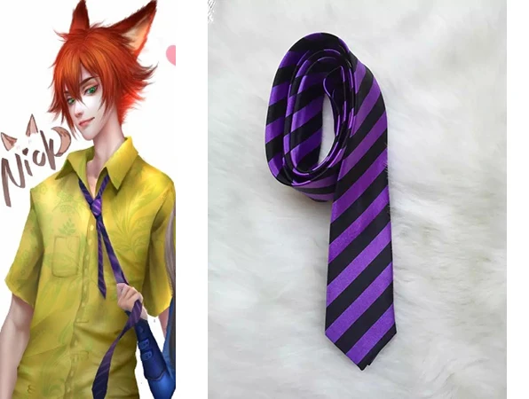 

Free Shipping Hot Sale High Quality Zootopia Nick Wilde Neck tie