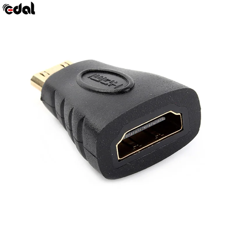 Эдаль мини HDMI к позолоченный Мужской женскому AV штепсельный адаптер