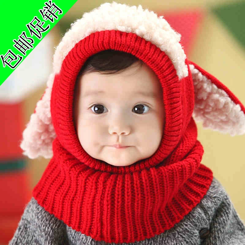 One piece Winter Ear Flap Warm Hat Pirate Hat Toddler Boys Girls Bebe