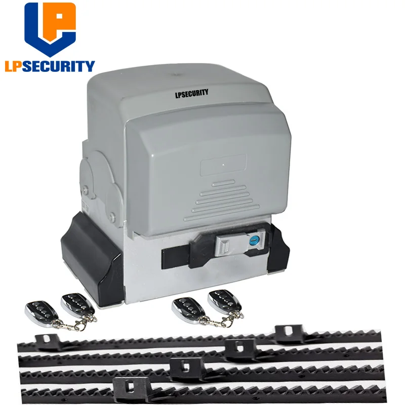 US $337.25 2500kg Electric Sliding Gate Opener Motor For Door 2500kg Gate Opener Systems With Sensor Button Blinker 5m Or 6m Nylon Racks