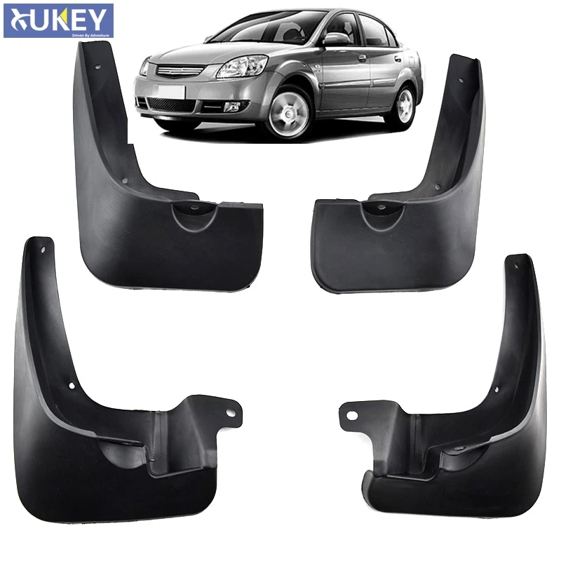 Car Mud Flaps For Kia Rio 2006 2011 New Pride 4 Door Sedan Mudflaps