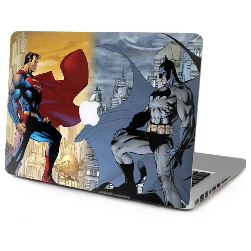 Виниловая переводная наклейка для ноутбука Наклейка Супермен против Бэтмена кожа для Macbook Air Pro retina 11," 12" 15," 13,3" A1278 A1465 A1534 1" A2141 - Цвет: Only Top