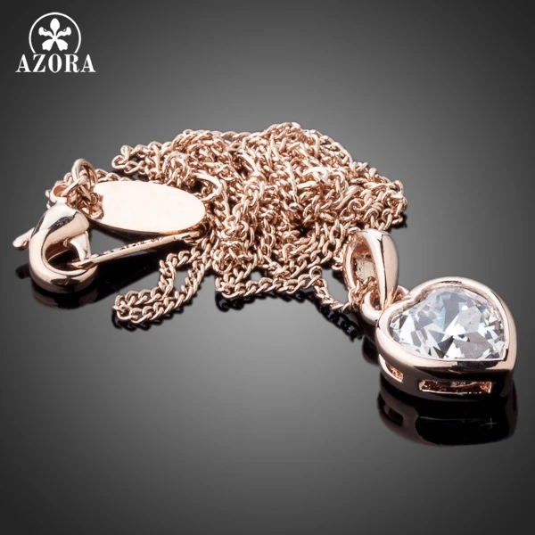 Ювелирное изделие из австрийского хрусталя Stellux розовое золото|necklace a|pendant