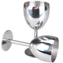 2 шт./лот 14 см дома Бар приборы из нержавеющей стали hanap вино бокал для красного вина стекло бар аксессуары
