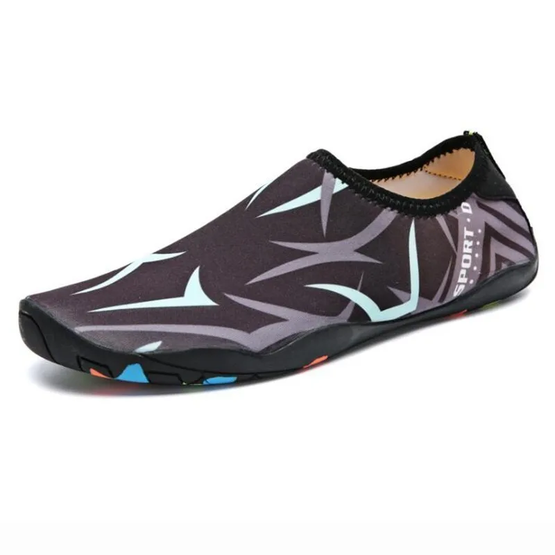 VEAMORS/4 стиля; легкая обувь для мужчин и женщин; кроссовки без шнуровки; унисекс; Плавание Серфинг; водонепроницаемая обувь; уличные спортивные пляжные Тапочки - Цвет: A13 Black Gray