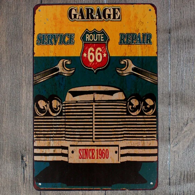 30X20CM Garage Retro Vintage Home Decor Tin Sign for Wall Decor Metal