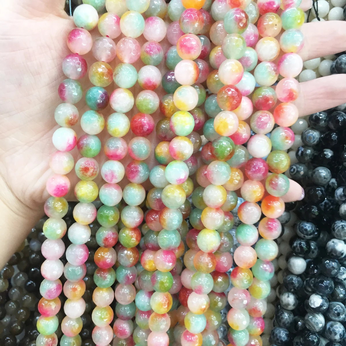LE SKYNatural Stone Section Beads 10mm for Jewelry Making DIY Bracelets Bangles Necklace | Украшения и аксессуары