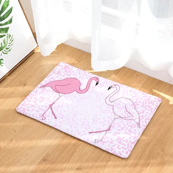 

Anti- Slip Welcome Floor Mats Flamingo Hallway Kitchen Rug Decoration Stair Carpets Light Thin Crafts Rugs 40x60cm 50x80cm