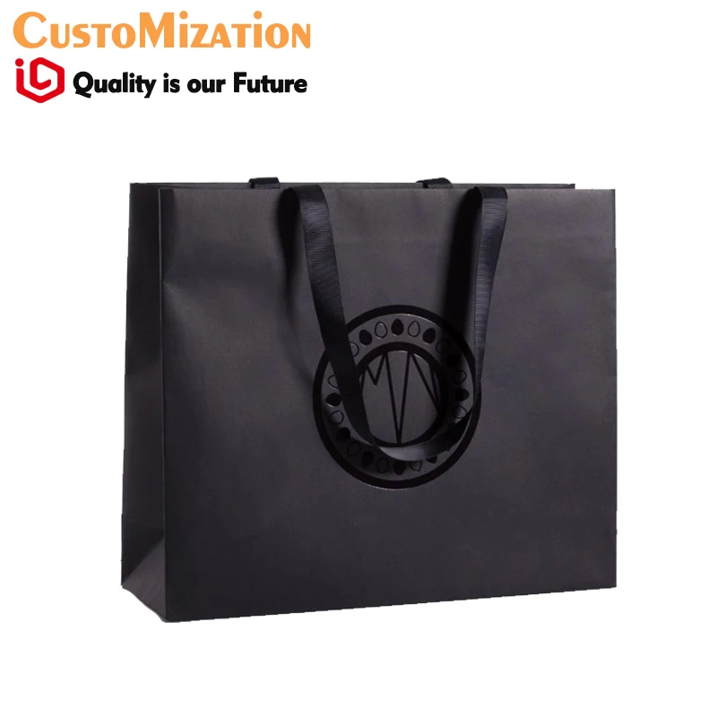 Luxury Fashion Nice bags packaging paper luxury paper logo printed organic paper bags wholesale Jewelry Packaging & Display Jewelry Packaging