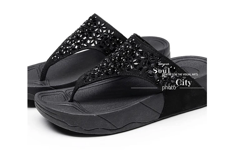 rhinestone flip flops comfort