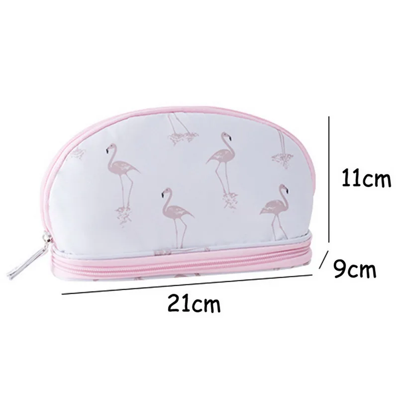 MoneRffi-2019-Portable-Flamingo-Cosmetic-Bag-Double-Layer-Travel-Makeup-Pouch-Bags-Circular-Woman-Make-Up (2)