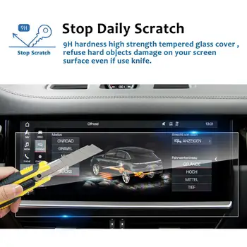 

RUIYA screen protector for Cayenne 12.3inch 2019 car navigation touch center display,9H tempered glass screen protective film