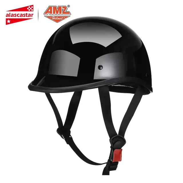 US $30.84 AMZ Retro Motorcycle Helmet Half Face Casco Moto Helmet German Style Vintage Motorbike Casque Scoot