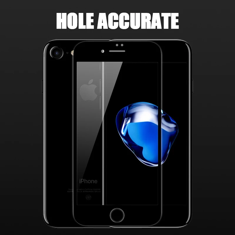 TOMKAS 5D Glass For iPhone 7 7 Plus Glass Tempered Screen Protector Front Film For iPhone 6 6S 8 Plus X 10 Screen Protector