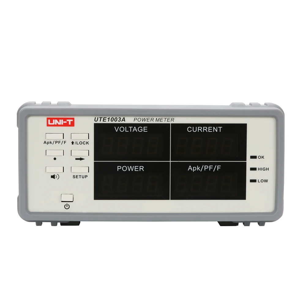 

UNI-T UTE1003A Bench TRMS Spanning Stroom Digitale Power Factor & Power Meter Analyzer Bereik 900 W RS232