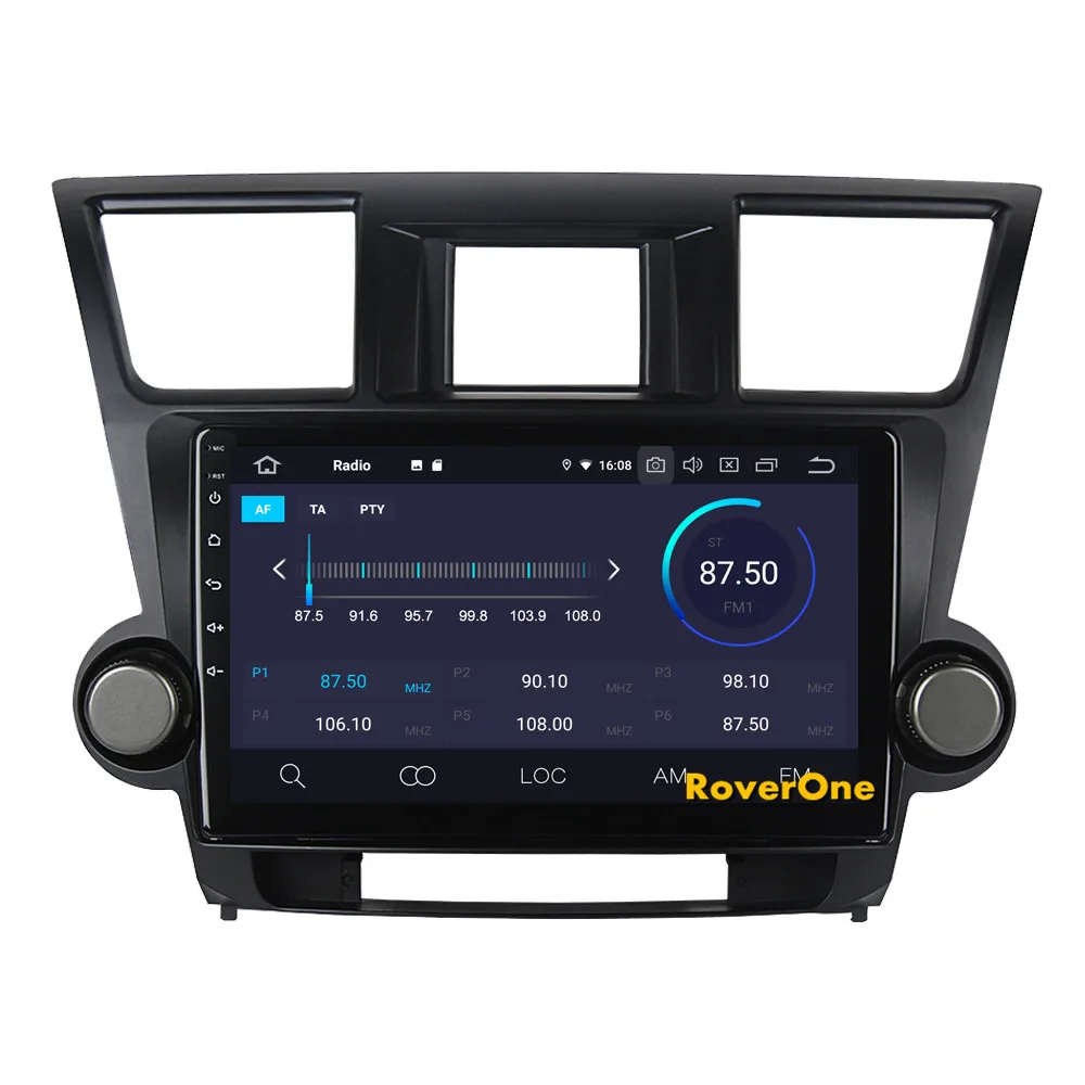 Clearance RoverOne For Toyota Highlander Kluger 2009 - 2013 Android 9.0 Autoradio Car Multimedia Player GPS Navigation Head Unit NO DVD 7