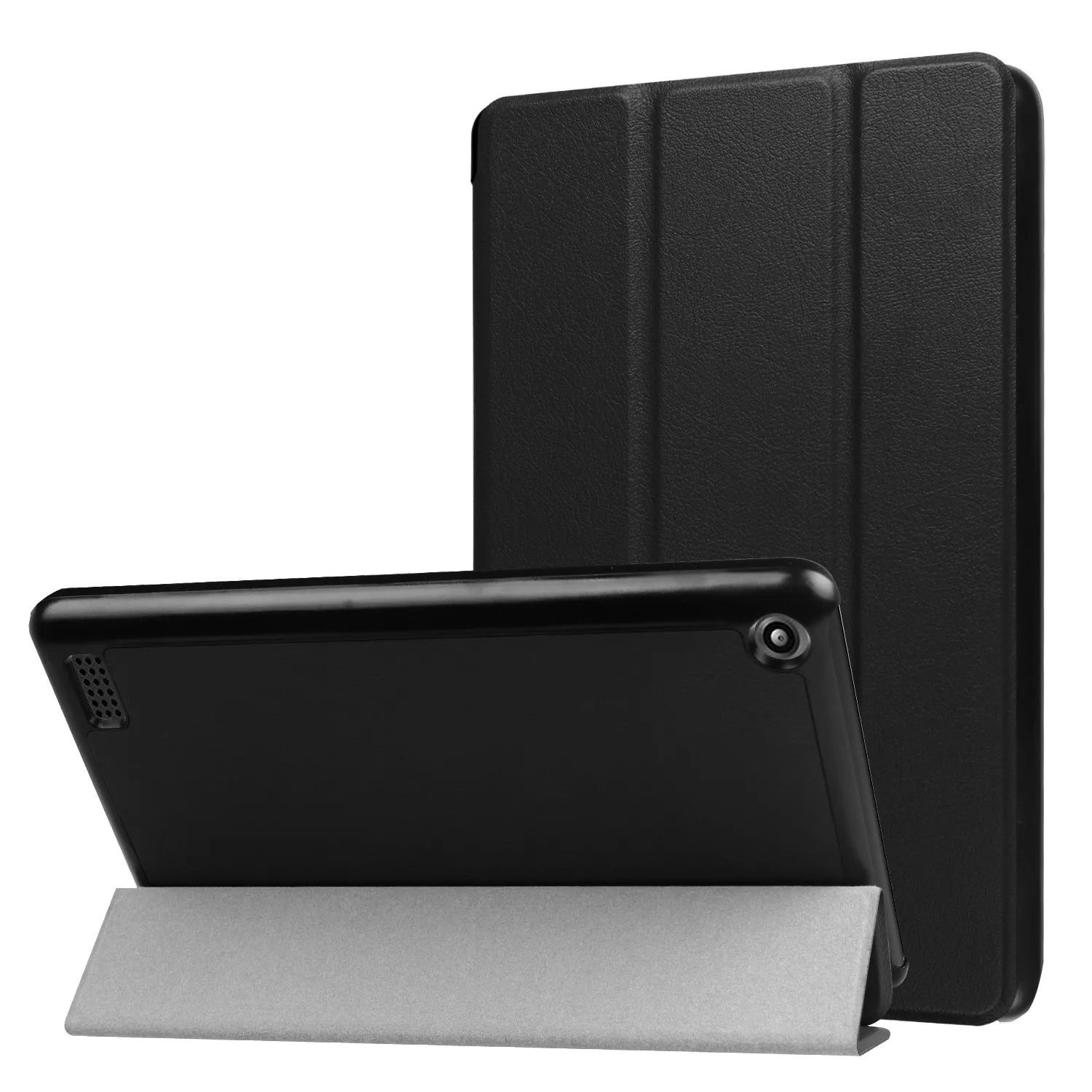 

Folding Leather Case Cover+Film+Stylus For Amazon Kindle Fire 7 2017 Tablet protective shell/skin screen protect stylus Set A30