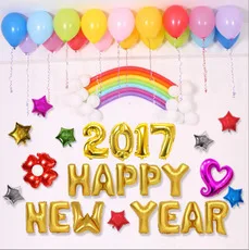 FANLUS 16 inch Happy Birthday Banner, Birthday Balloons, Birthday Decorations, Balloon for Birthday,Foil Happy Birthday Balloons (4)