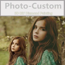 Фото на заказ, 5D, сделай сам, алмазная вышивка, Частный заказ, полная алмазная живопись, вышивка крестом, 3D, Алмазная мозаика, украшение, Рождество