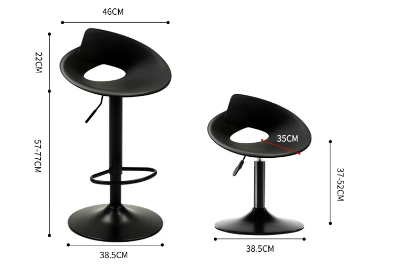 Modern Simple High Stool Lifted Household Bar Chair Rotated Creative Front Desk Stool Increase Chassis with Footrest Bar Stool Modern Simple High Stool Lifted Household Bar Chair Rotated Creative Front Desk Stool Increase Chassis with Footrest Bar Stool