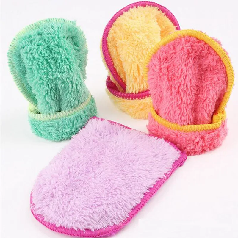 1 Pc Super Soft Beauty Reusable Facial Cloth Face Cleanser Glove Makeup