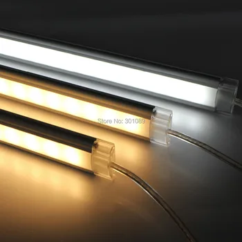 

5050 led aluminum strip rigid, 512mm long with 36pcs 5050 smd led, 8.6W, 12V, clear cover and milky diffuse cover are available