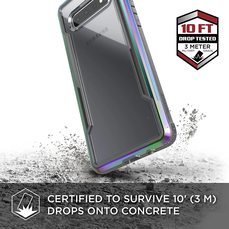 Защитный чехол X Doria для Samsung Galaxy S10 Plus защитный в стиле милитари с испытанием на