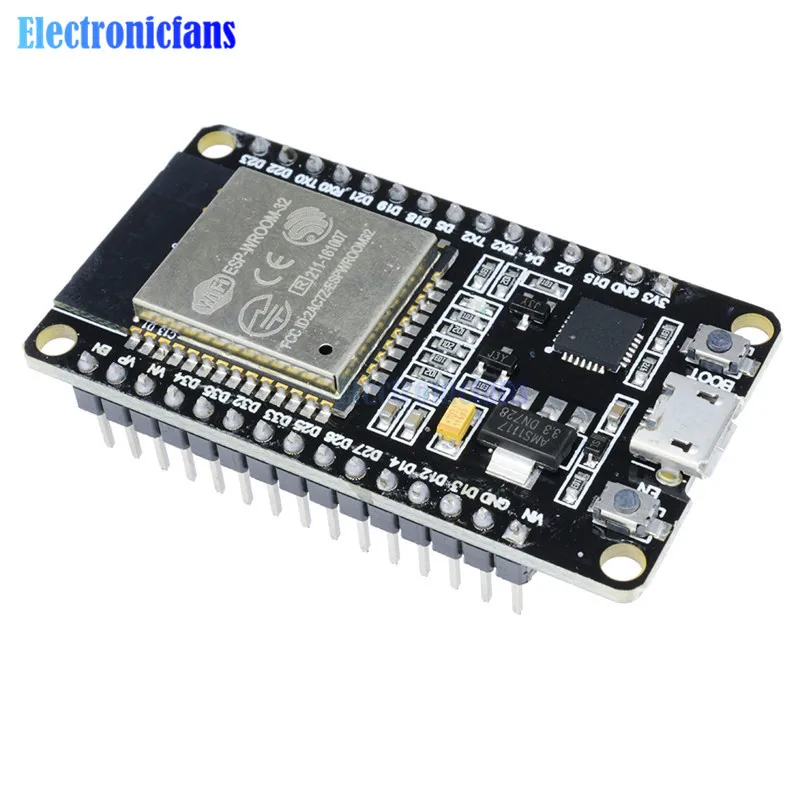 

diymore ESP-32 ESP32 2.4GHz CP2102 Micro USB Dual Core Module ESP-32S Wireless WiFi Bluetooth Development Board Similar ESP8266