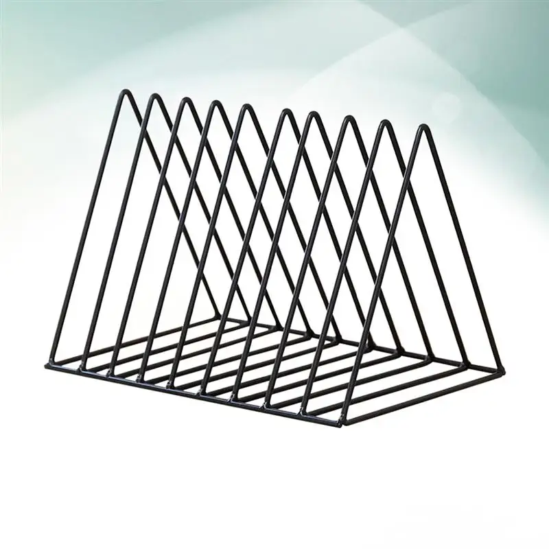 الثلاثي سطح المكتب رف كتب الحديثة الأسلاك المعدنية رف بسيط حامل المجلات رف للمنزل مكتب