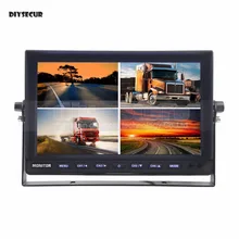 DIYSECUR 10 Pollice Split Quad Display A Colori Monitor di Retrovisione Dell’automobile del Monitor per Auto Camion Autobus Che Inverte Macchina Fotografica