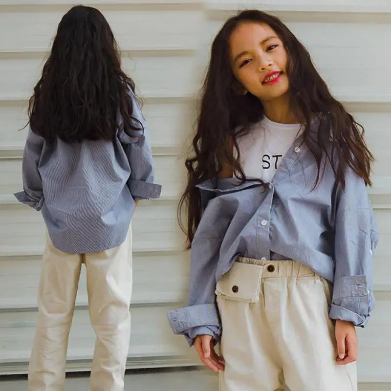 

Blouses For Girls Long Sleeve Teen Girls Blouse For School 6 8 10 12 Years Shirts Girls Casual Kids Clothes Child Shirts Costume