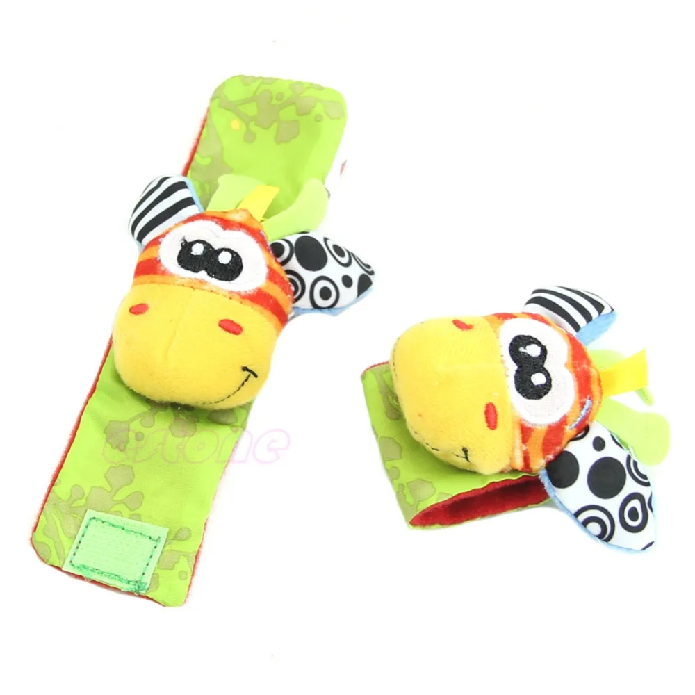 1pc Infant Baby Kids Boy Cute Animal Hand Wrist Bells Foot Sock Rattles Soft Toys 1pc Infant Baby Kids Boy Cute Animal Hand Wrist Bells Foot Sock Rattles Soft Toys